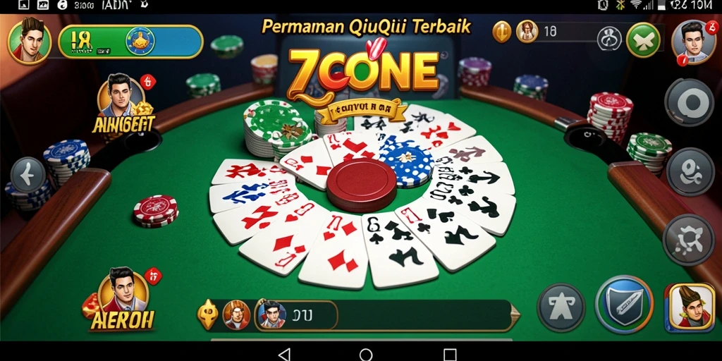 Tangkapan layar gameplay 7CONE menampilkan keseruan bermain QiuQiu.