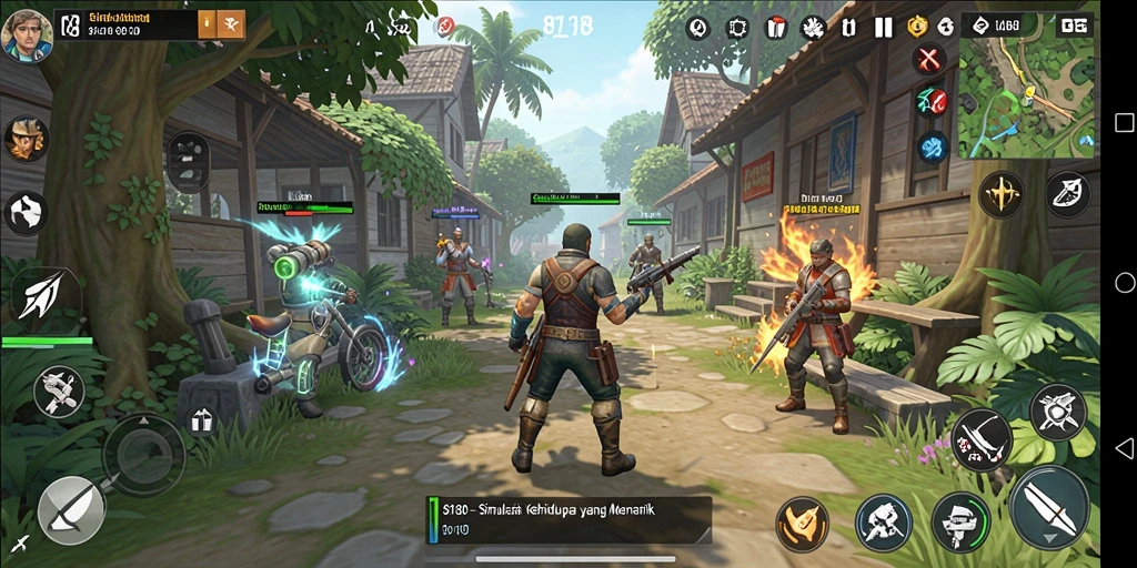 Tampilan menarik dari gameplay <strong>8180</strong> yang penuh warna dan interaksi.