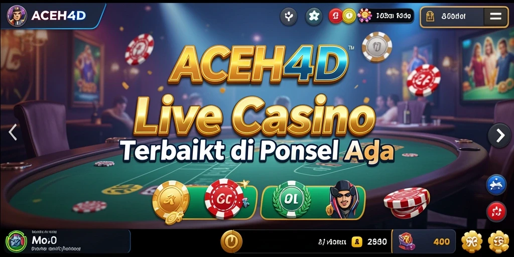 Screenshot utama permainan ACEH4D menampilkan dealer yang profesional dan gameplay langsung.