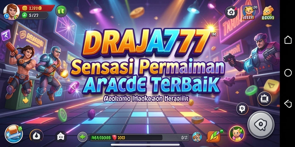 Tampilan gameplay seru DRAJA777 dengan aksi penuh warna.