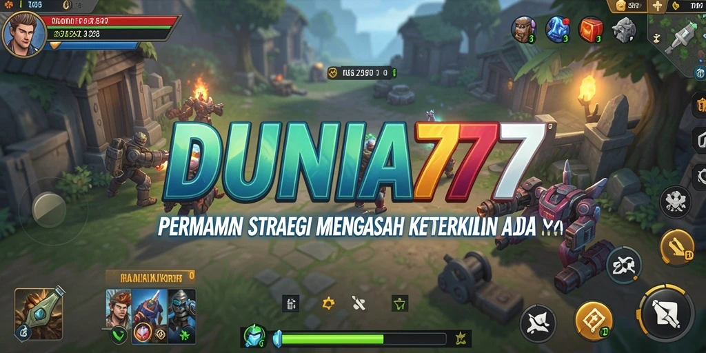 Tampilan gameplay seru dari DUNIA77 dengan elemen strategi yang mendalam.
