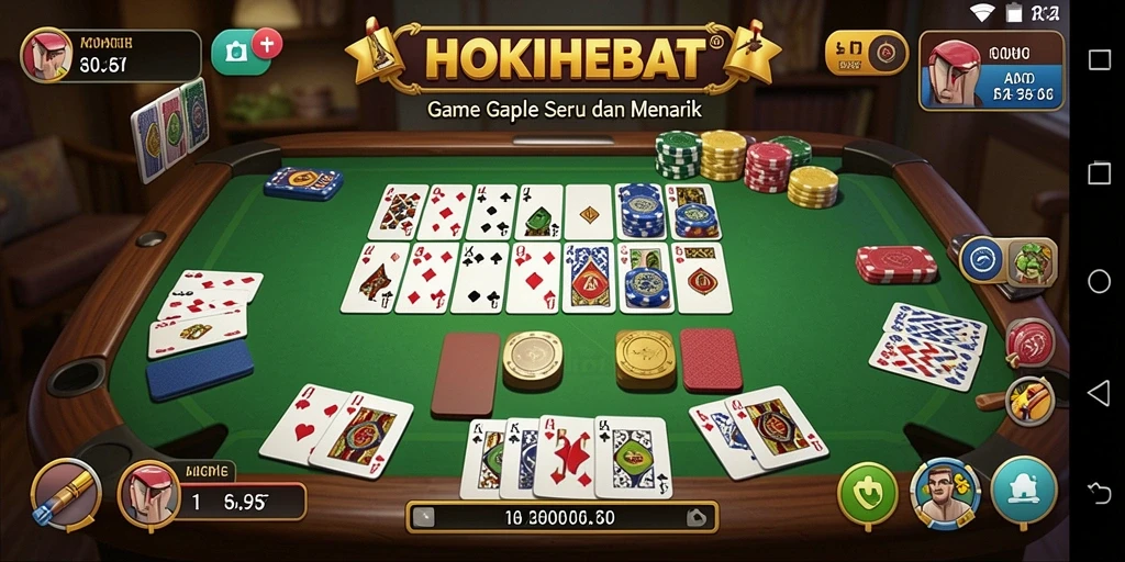 Tampilan gameplay HOKIHEBAT yang seru dan interaktif.