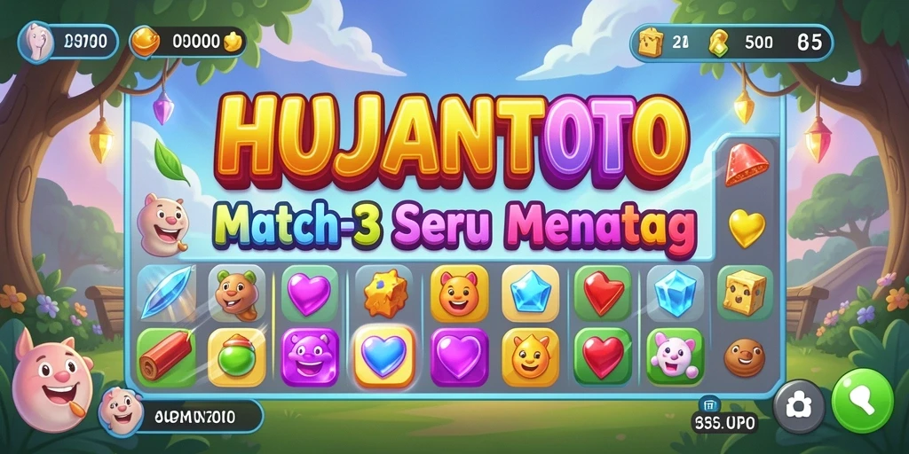Tampilan menarik dari gameplay seru HUJANTOTO.