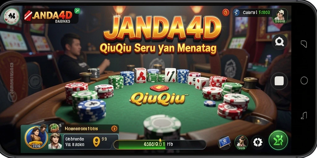 Tampilan menarik dari gameplay JANDA4D dengan suasana QiuQiu.