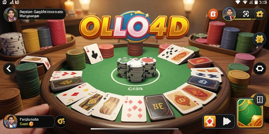 Tampilan gameplay Gaple yang seru di OLLO4D.
