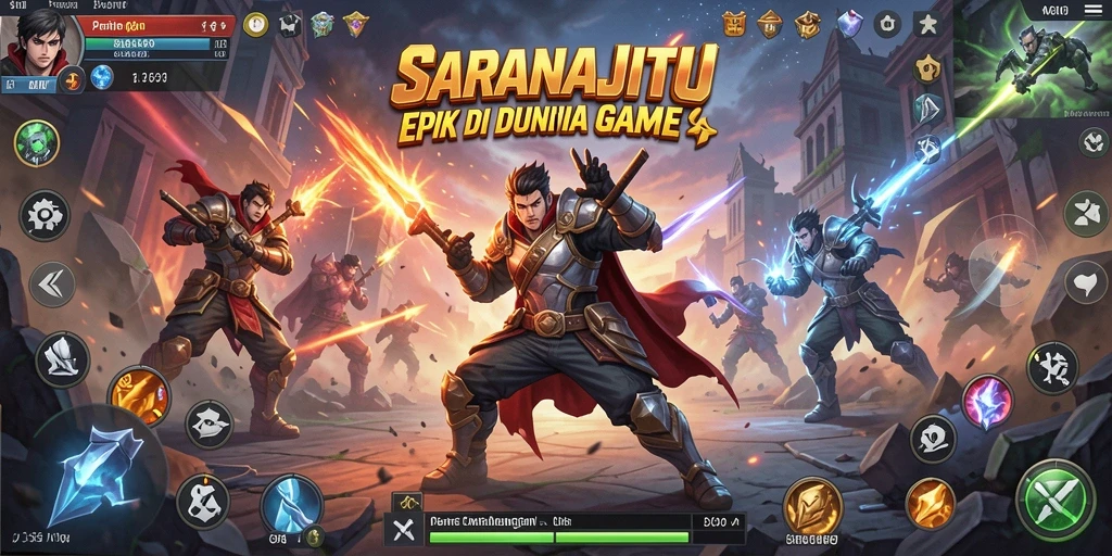 Tampilan gameplay SARANAJITU yang intens dan mendebarkan.