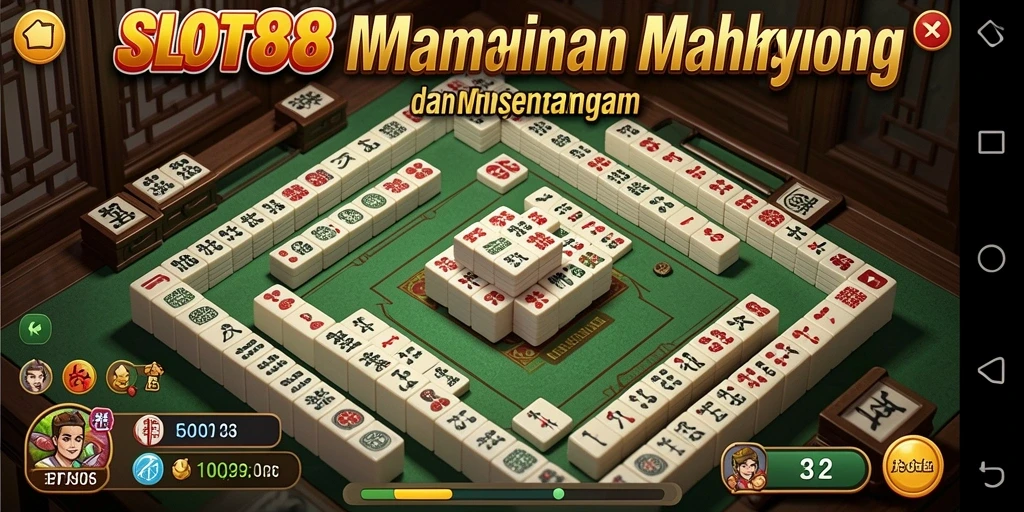 Gambaran gameplay menarik dari aplikasi Mahjong SLOT88.