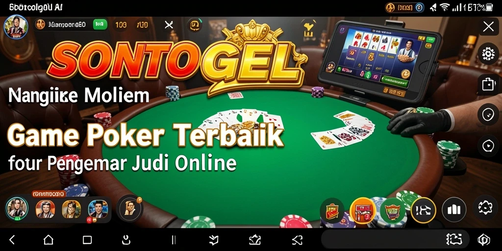 Tampilan menarik dari screenshot gameplay Poker di SONTOGEL.