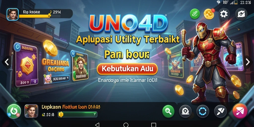 Tampilan antarmuka aplikasi UNO4D yang modern dan intuitif.