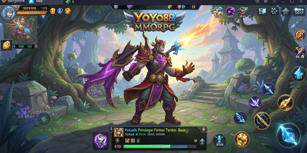 Tampilkan aksi seru dalam dunia MMORPG YOYO88.