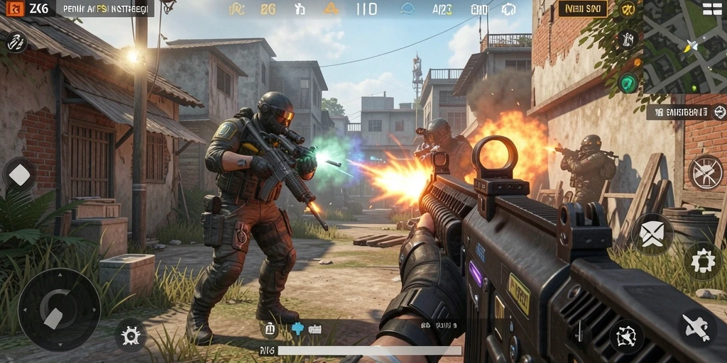 Screenshot menunjukkan aksi intens saat bertempur di <strong>ZK6</strong>.